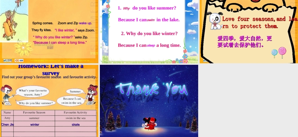 人教PEP版英语五下《Unit 2 My Favourite Season》 第二课 PPT课件[www.edudown.net].ppt