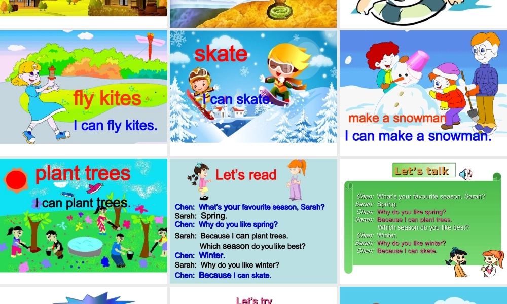 人教PEP版英语五下《Unit 2 My Favourite Season》PPT课件之二[www.edudown.net].ppt