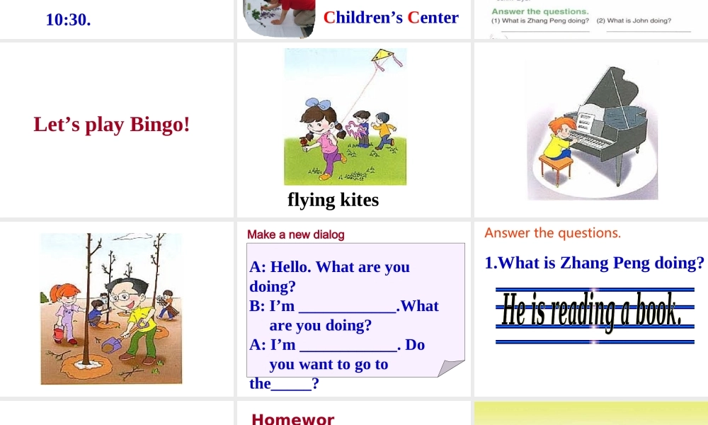 人教PEP版英语五下《unit 4 what are you doing》PPT课件之八[www.edudown.net].ppt