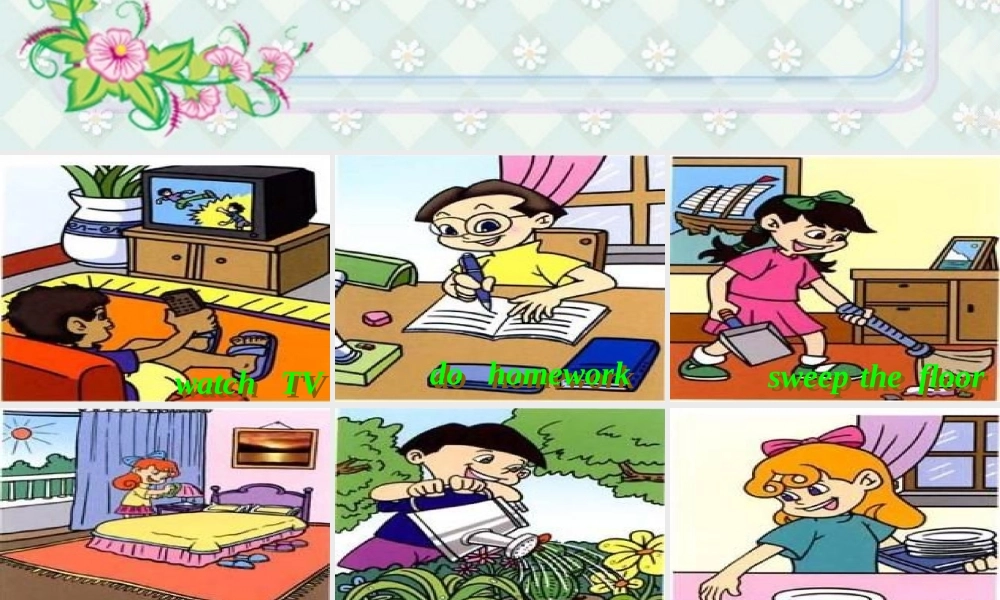 人教PEP版英语五下《unit 4 what are you doing》PPT课件之七[www.edudown.net].ppt