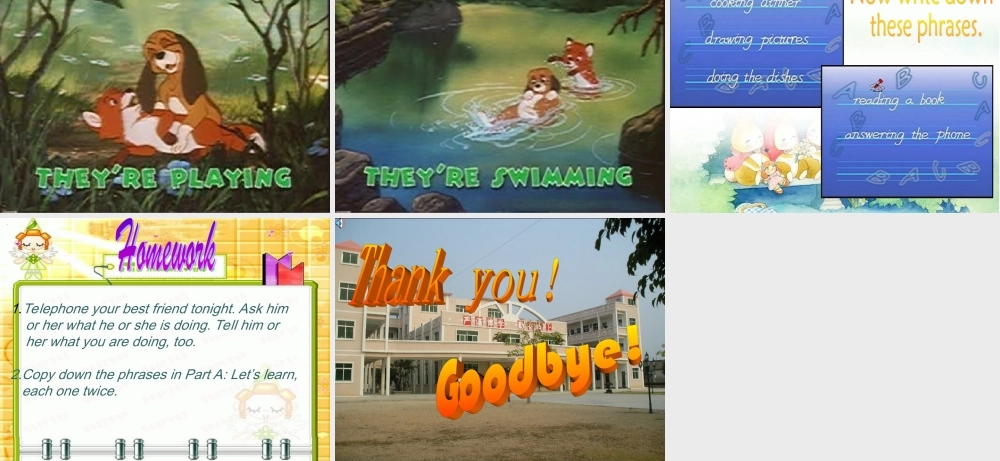 人教PEP版英语五下《unit 4 what are you doing》Part A PPT课件[www.edudown.net].ppt