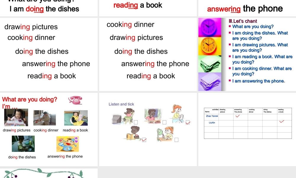 人教PEP版英语五下《unit 4 what are you doing》PPT课件之五[www.edudown.net].ppt