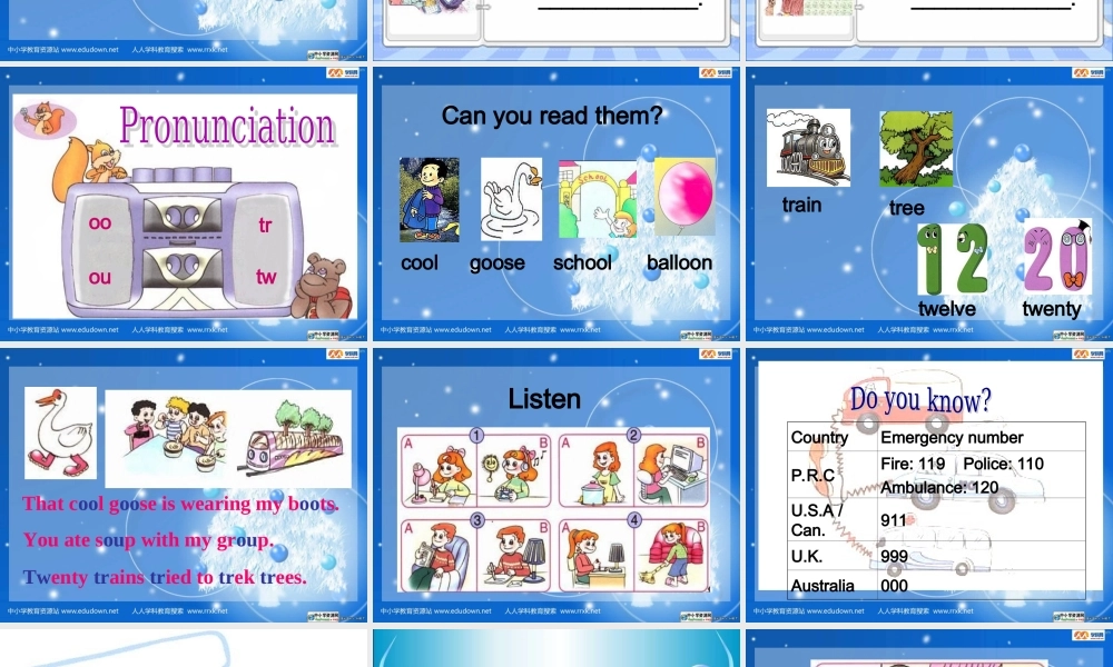 人教PEP版英语五下《unit 4 what are you doing》PPT课件之三[www.edudown.net].ppt