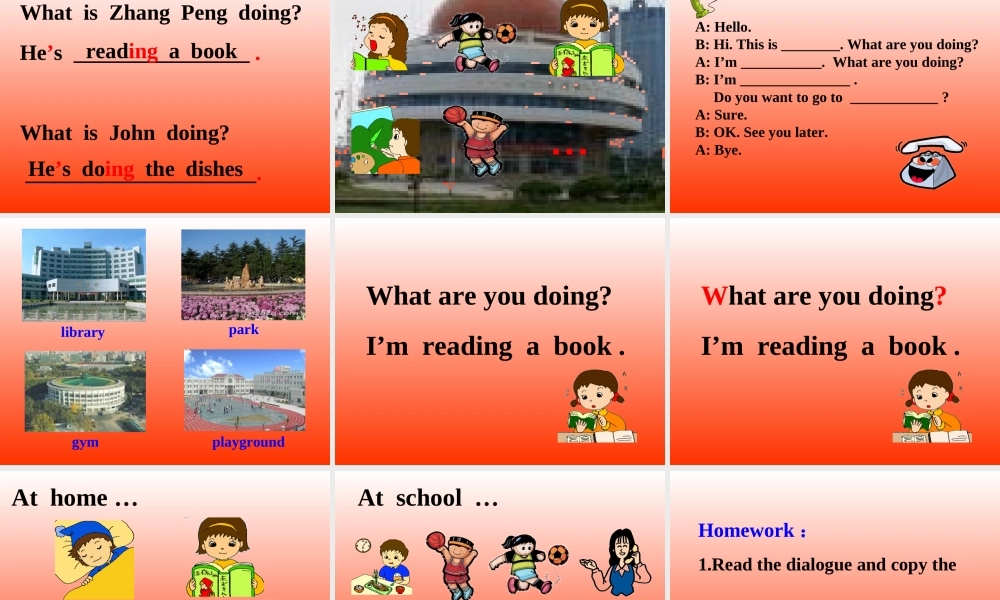 人教PEP版英语五下《unit 4 what are you doing》PPT课件之九[www.edudown.net].ppt