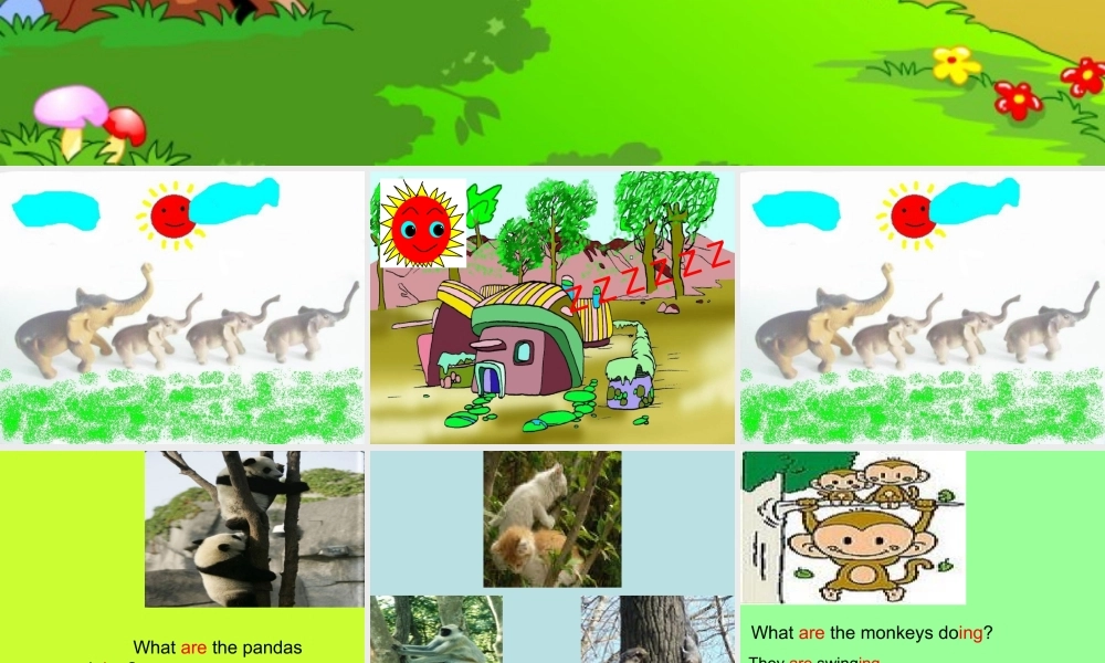 人教PEP版英语五下《unit 5 look at the monkeys》Part B Let’s learn PPT课件[www.edudown.net].ppt