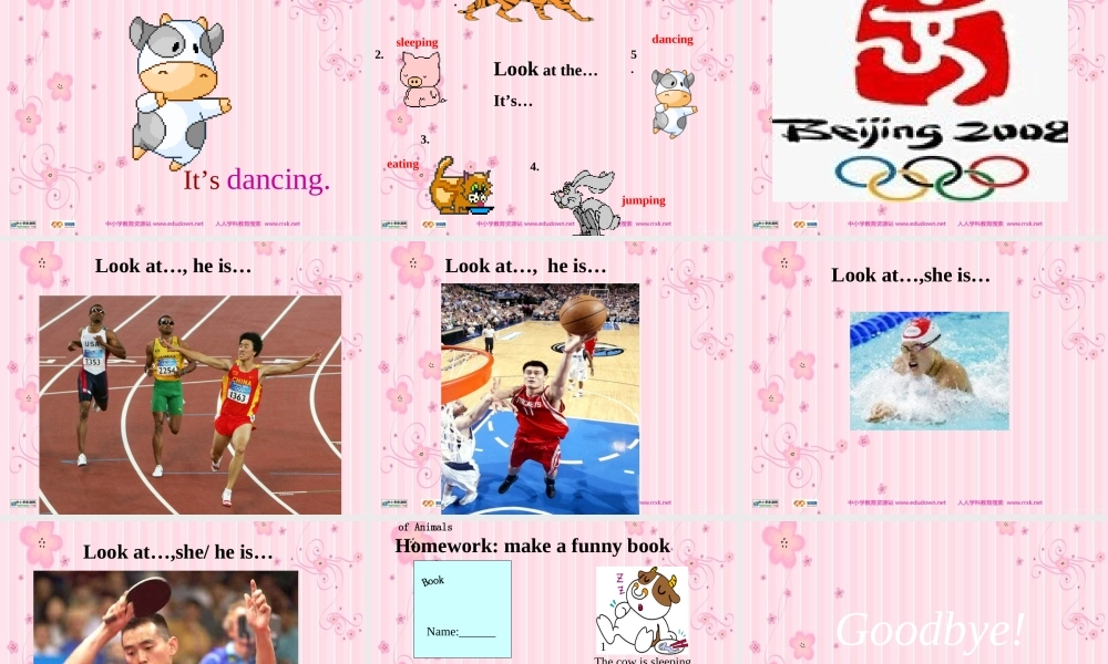 人教PEP版英语五下《unit 5 look at the monkeys》 第一课PPT课件[www.edudown.net].ppt