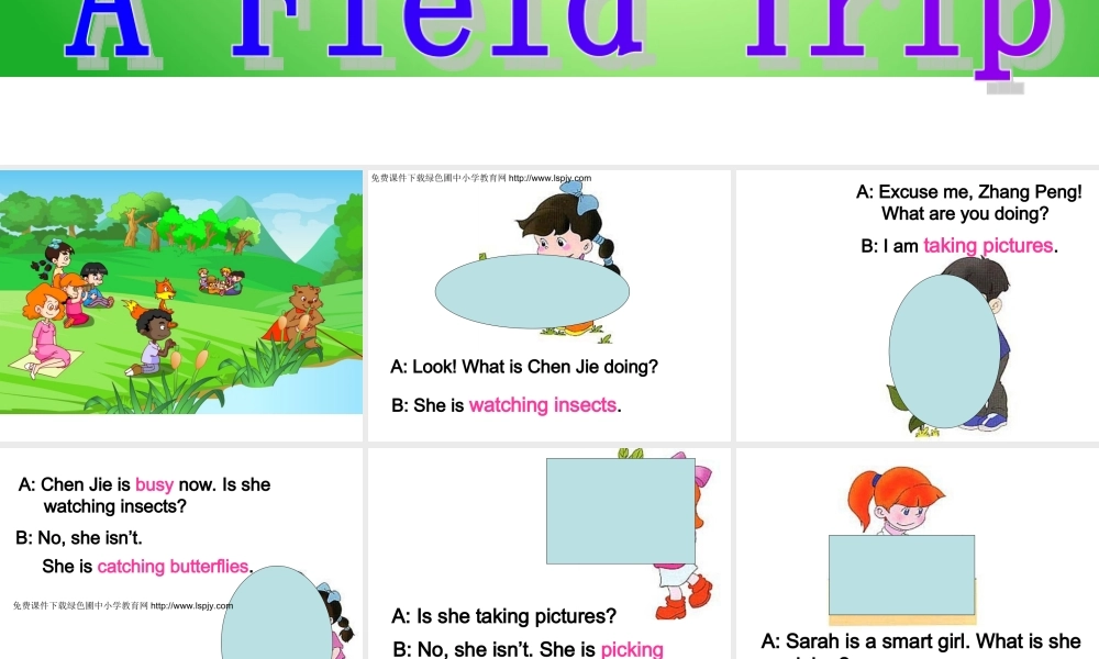 人教版PEP小学五年级英语下册Unit6 A Field Trip课件PPT.ppt