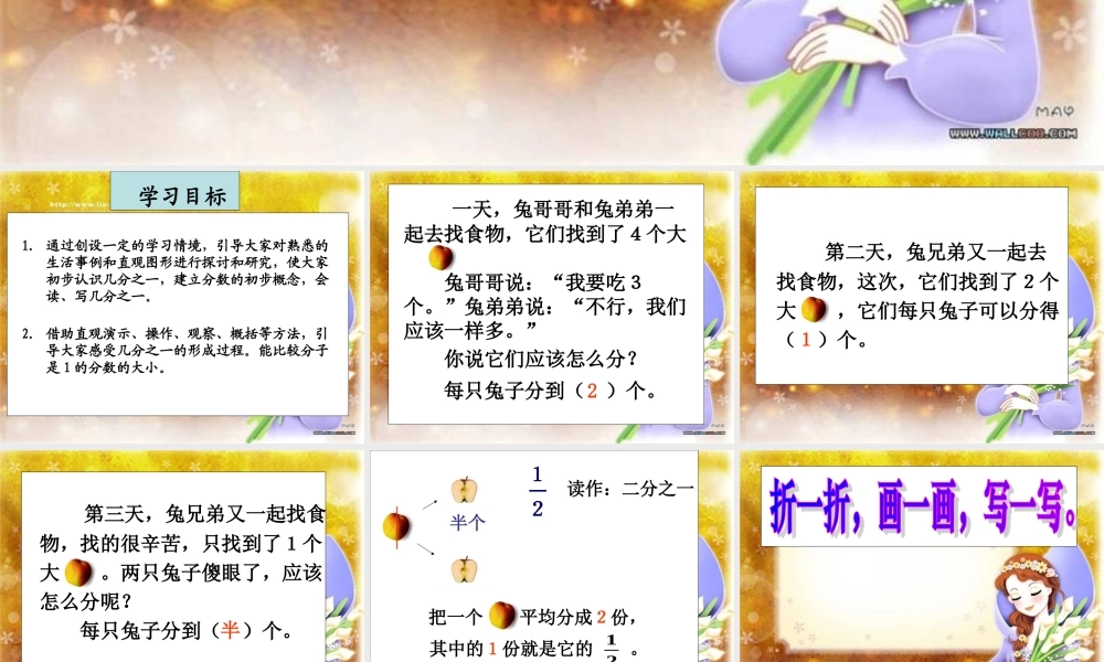 人教版数学三上《分数的初步认识》PPT课件5.ppt