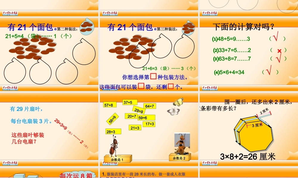 人教版数学三上《有余数的除法》PPT课件3.ppt