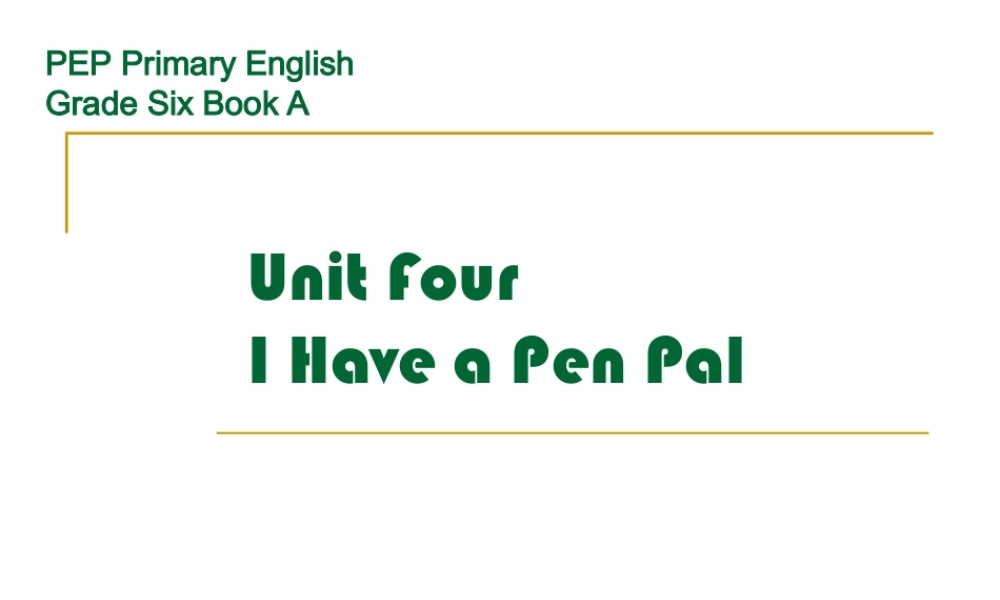 人教版小学英语六年级上册unit4课件2PPT优秀课件下载.ppt