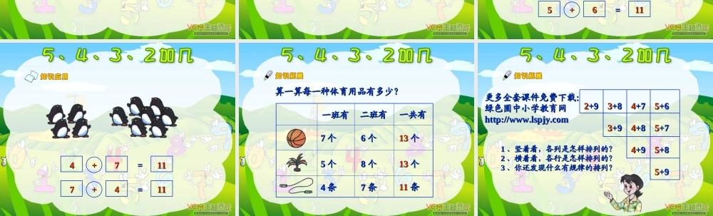 人教版一年级数学上册《5、4、3、2加几》PPT课件.ppt