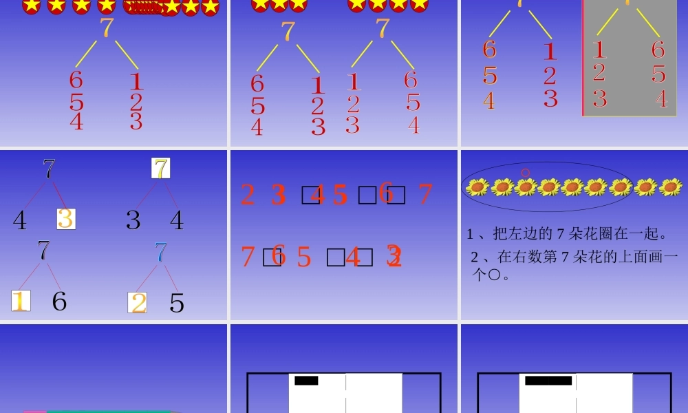 人教版一年级数学上册《7的初步认识》PPT课件.ppt