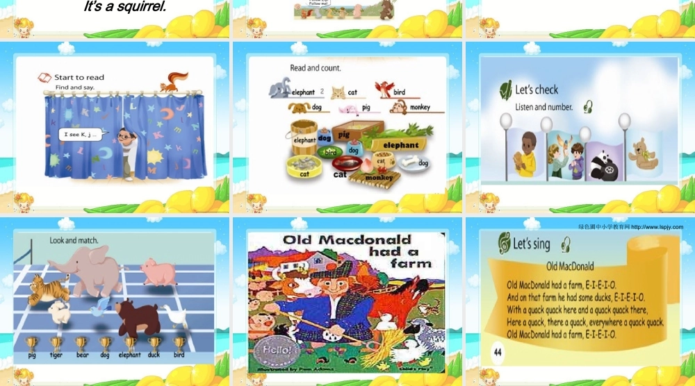 三年级英语上册Unit4 We love animals第六课时.ppt