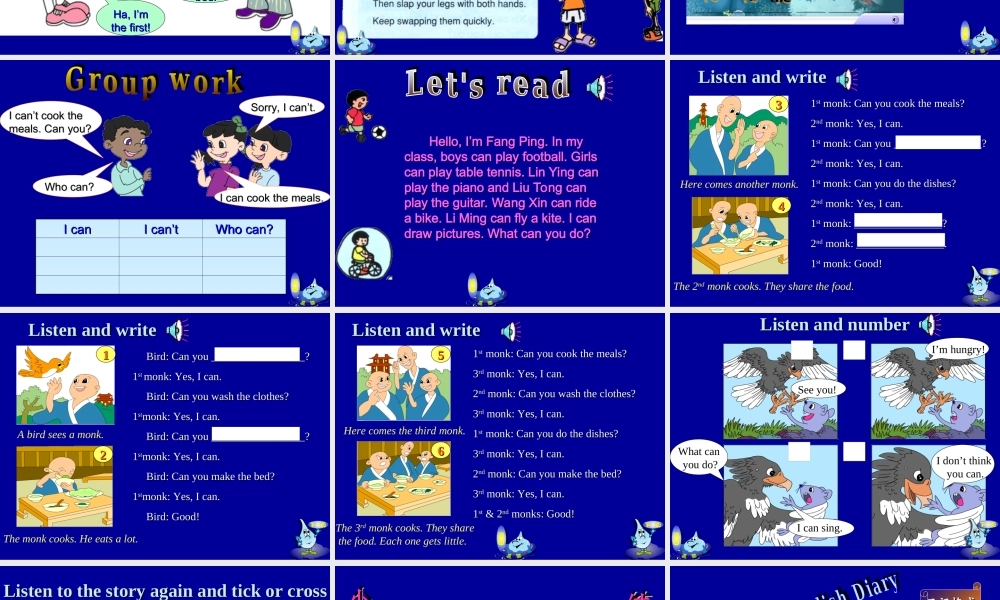 小学五年级上册(PEP英语)Unit 4 第六课时ppt演示课件.ppt