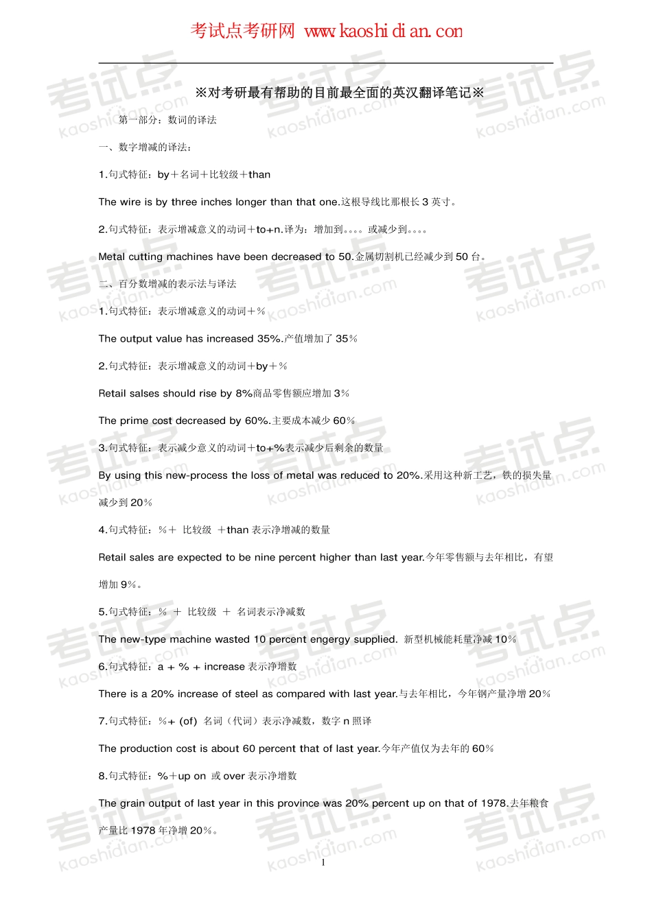 【2015年考研】英语翻译复习超强笔记.pdf_第1页