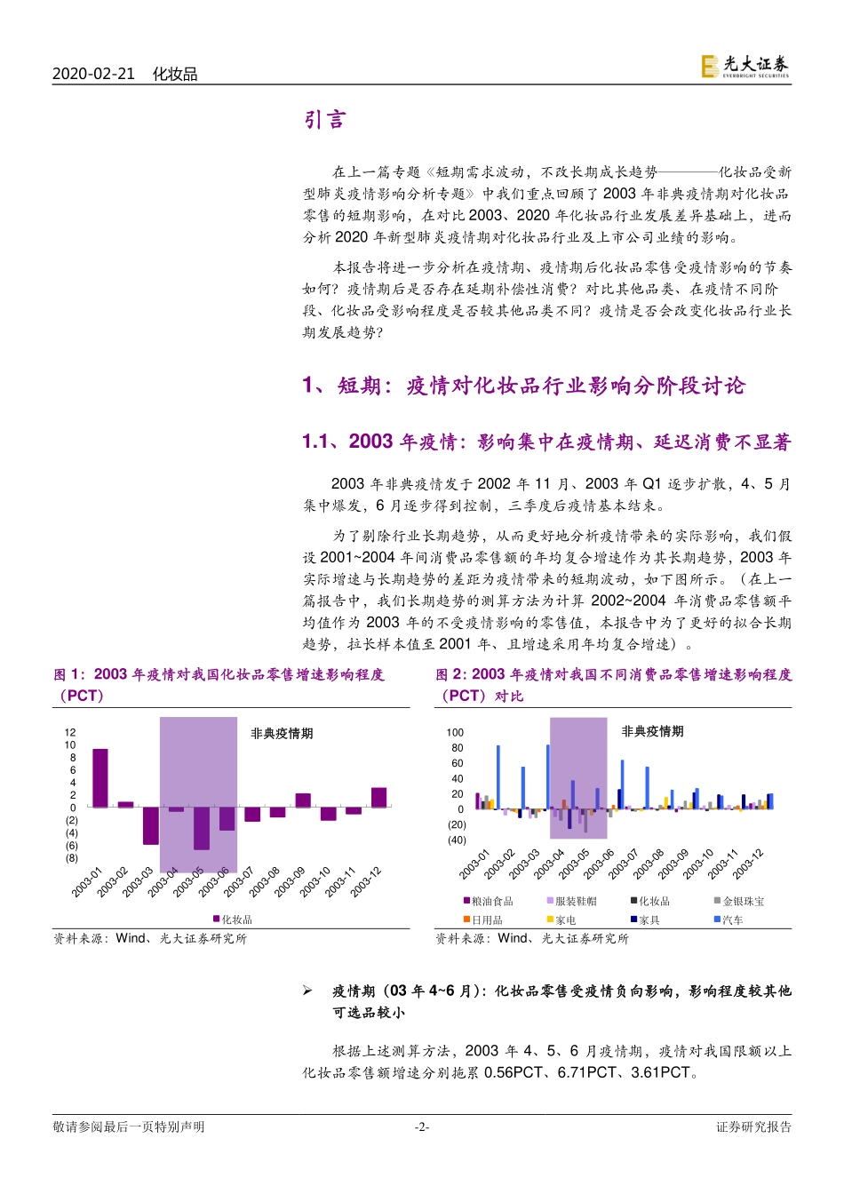 【市场】化妆品行业受新型肺炎疫情影响分析专题（二）：短期影响集中在疫情期疫情过后补偿性消费.pdf_第2页