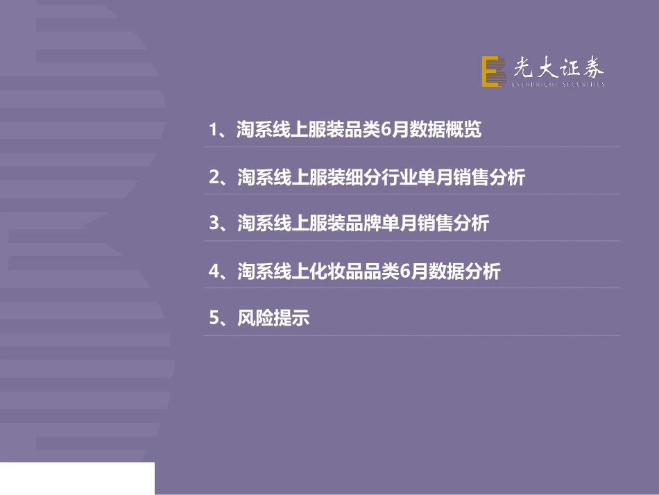 【市场】2019年6月淘宝数据跟踪与解读：618活动效果明显服装、化妆品线上增速提升.pdf_第2页