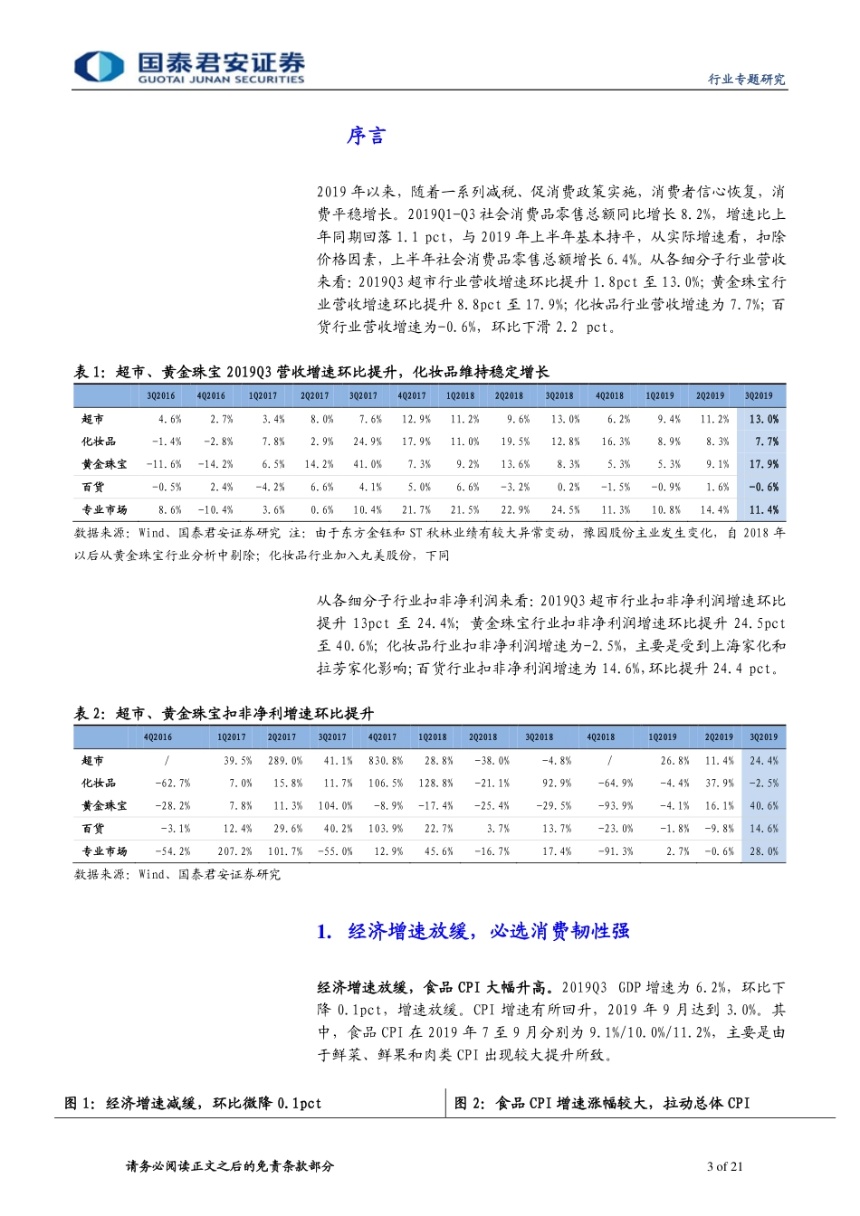 【市场】2019三季报总结：必选消费依旧坚挺国货崛起化妆品景气.pdf_第3页