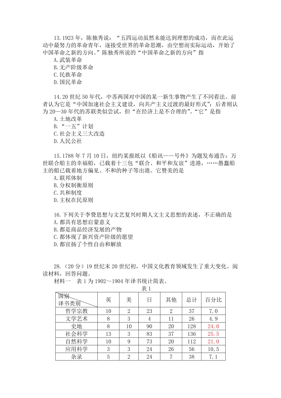 2013年高考真题 历史(山东卷)（原卷版）(1).pdf_第2页