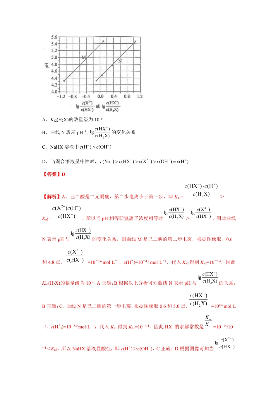 2010-2019年高考化学真题分类训练 专题13 盐类的水解及沉淀的溶解平衡（教师版含解析）.pdf_第3页