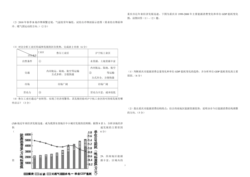 2010年高考真题 地理(山东卷)（含解析版）(1).pdf_第3页