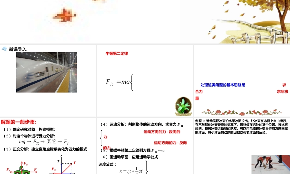 4.5 牛顿运动定律的应用.ppt