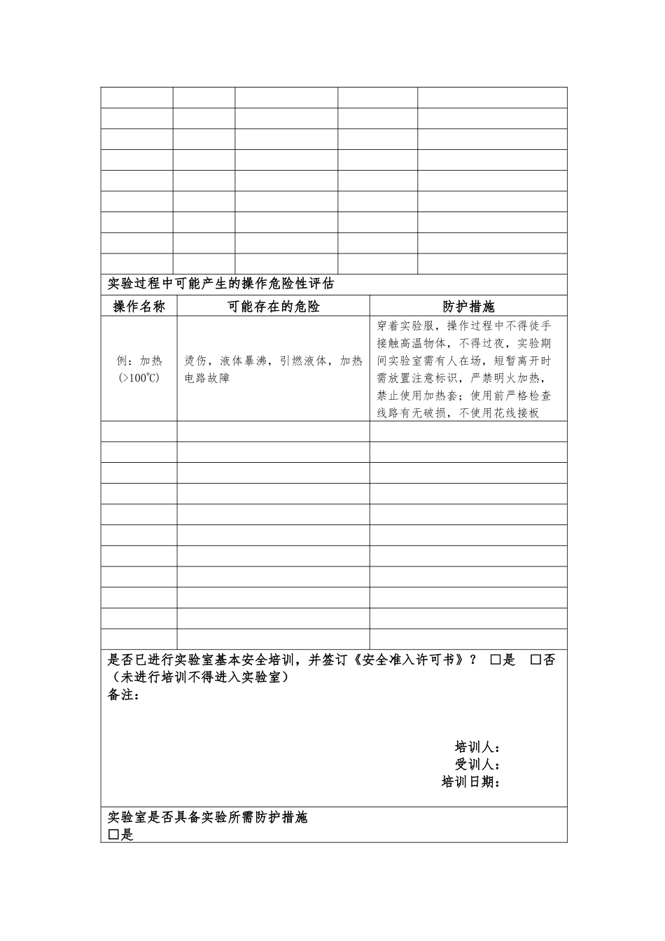 3.化学工程与技术学院实验风险评估与安全承诺书.docx_第3页