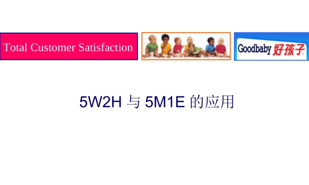 5W2H与5M1E的应用.ppt