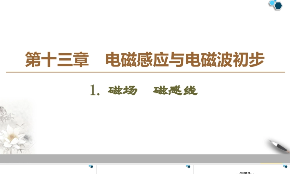 19-20 第13章 1.磁场　磁感线.ppt