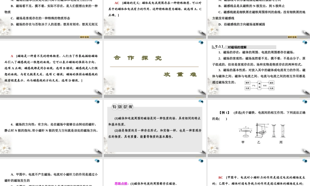 19-20 第13章 1.磁场　磁感线.ppt
