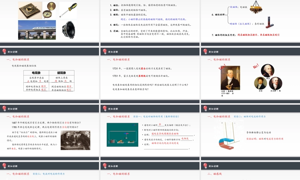 13.1 磁场 磁感线（共25张PPT）.pptx