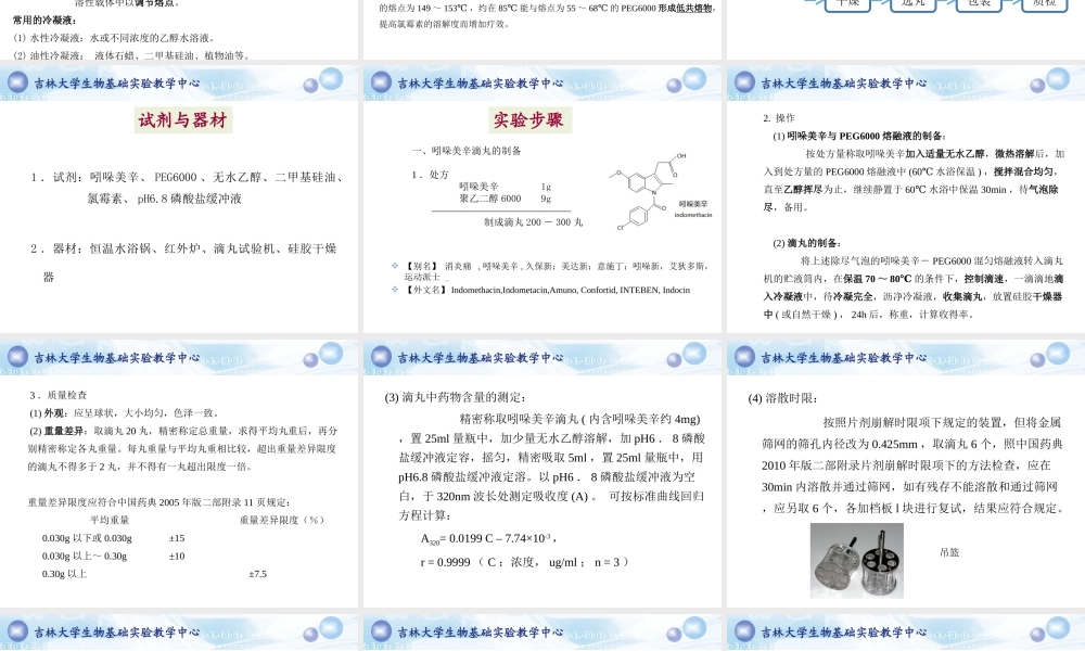 2014滴丸的制备和检测.ppt