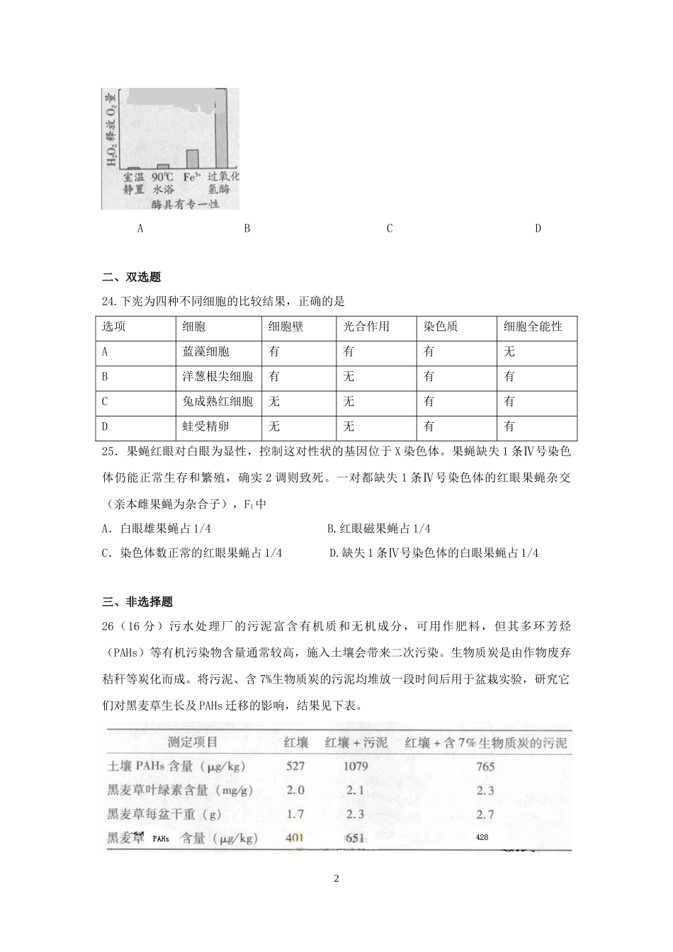2013广东高考理综生物试卷及答案.docx_第2页