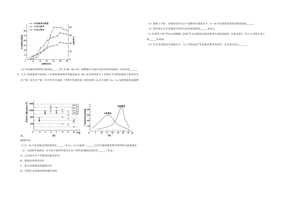 2011年天津市高考生物试卷 (1).doc_第3页
