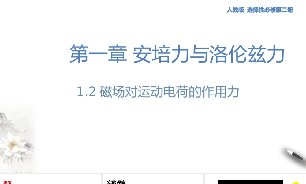 1.2磁场对运动电荷的作用力.pptx