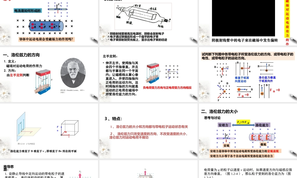 1.2磁场对运动电荷的作用力.pptx