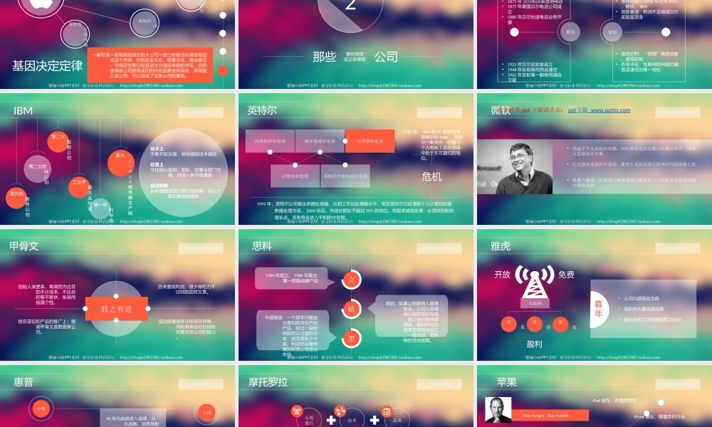 04.馨厢小阁PPT高档模板-浪潮之巅读书笔记欣赏.ppt