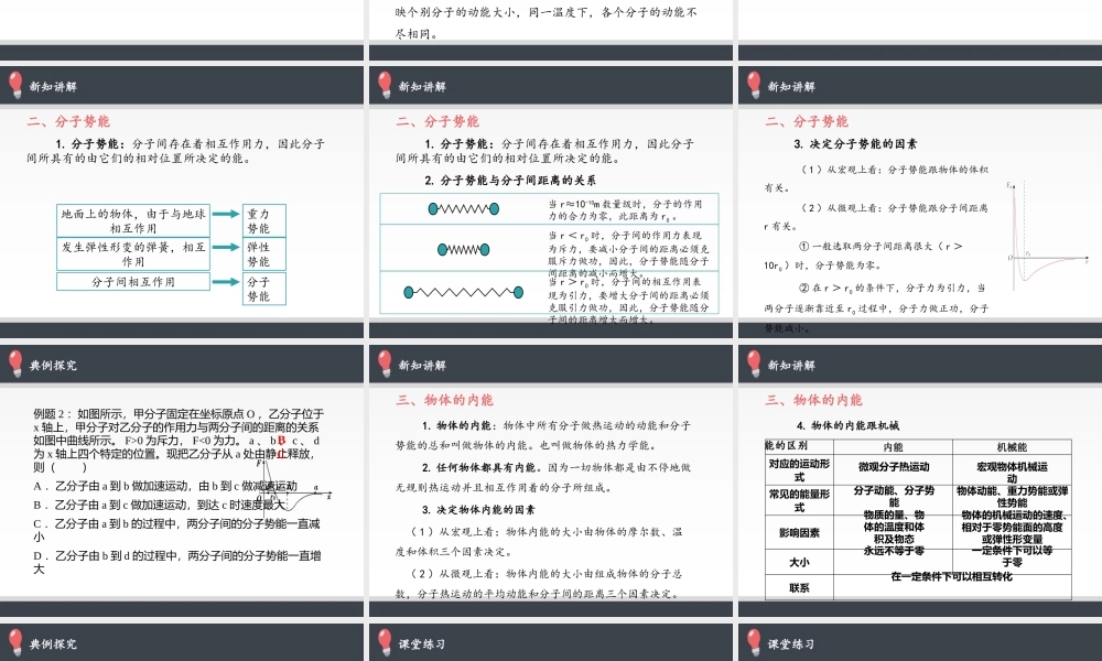 1.4 分子动能和分子势能 .pptx