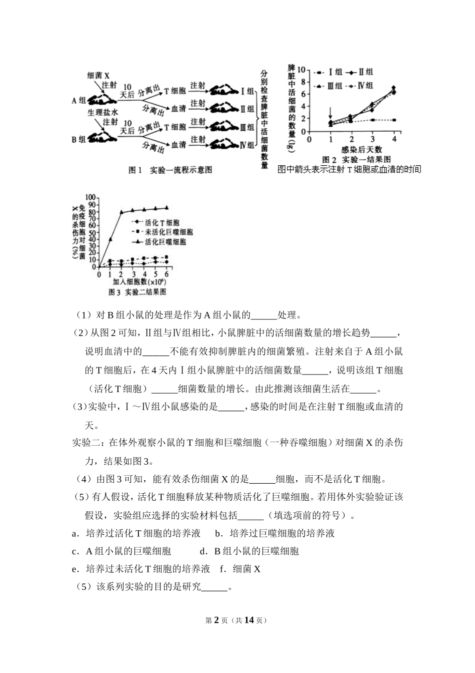 2011年北京市高考生物试卷（含解析版）(1).doc_第2页