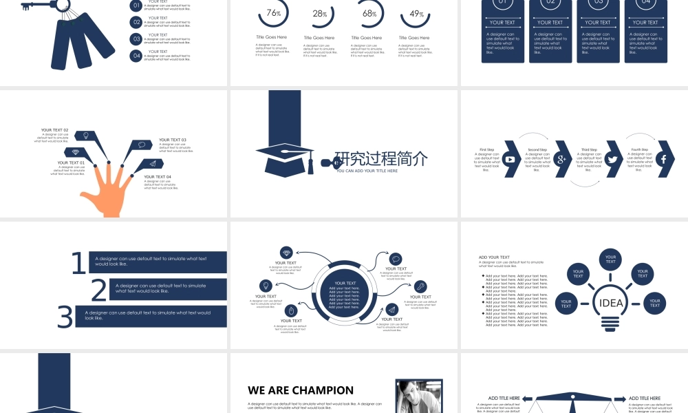 【扁平学术】定制级别框架完整毕业论文答辩模版(赠图(1).pptx