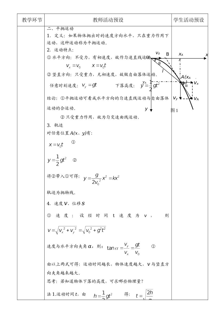 《4 抛体运动的规律》.doc_第2页
