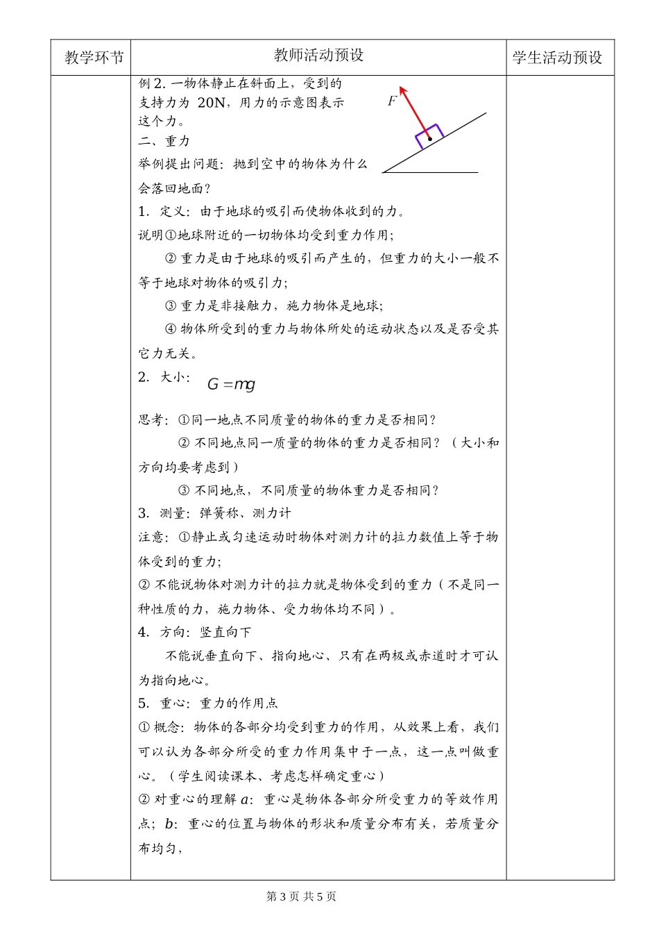 《1 重力与弹力》教学设计.doc_第3页