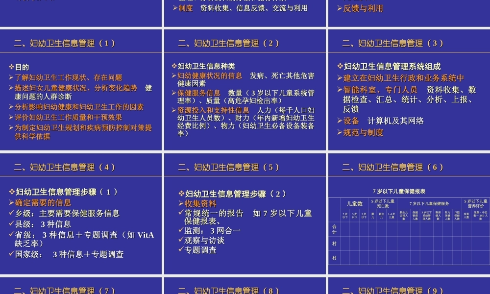 妇幼卫生信息管理.ppt