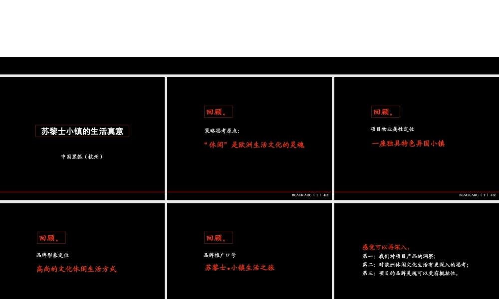 黑弧—杭州苏黎士小镇报告.ppt
