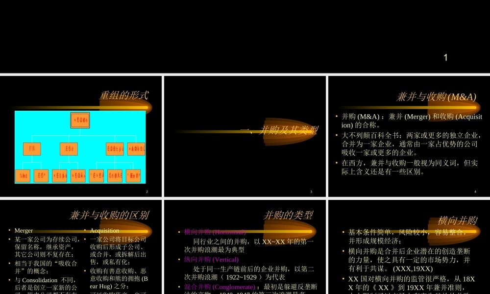 公司的重组.ppt