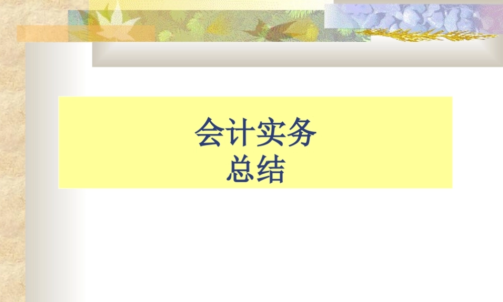 会计实务总结.ppt