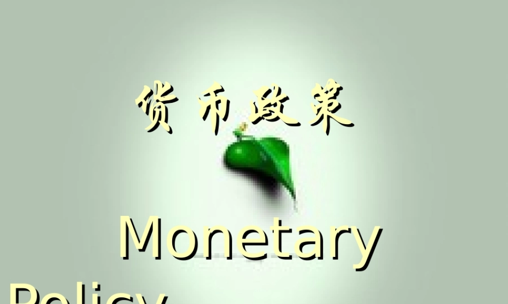 货币政策.ppt