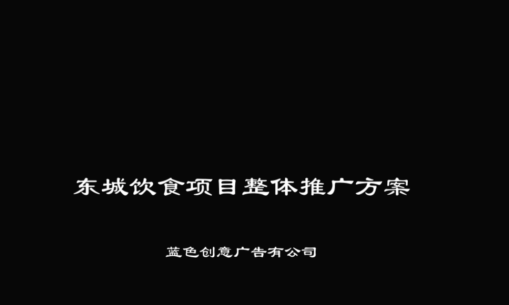 蓝色创意-东城旺角十三碗项目整体推广方案2141497003.ppt
