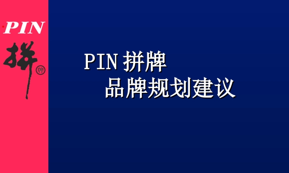 蓝道-拼牌休闲服品牌规划建议.ppt