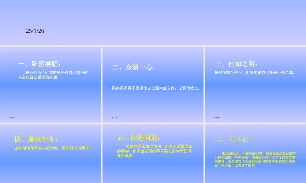 狼的十大处世哲学.ppt